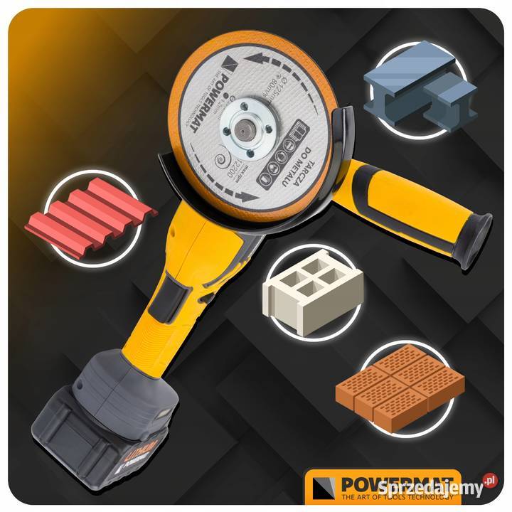 Szlifierka kątowa akumulatorowa bezszczotkowa śląskie Katowice