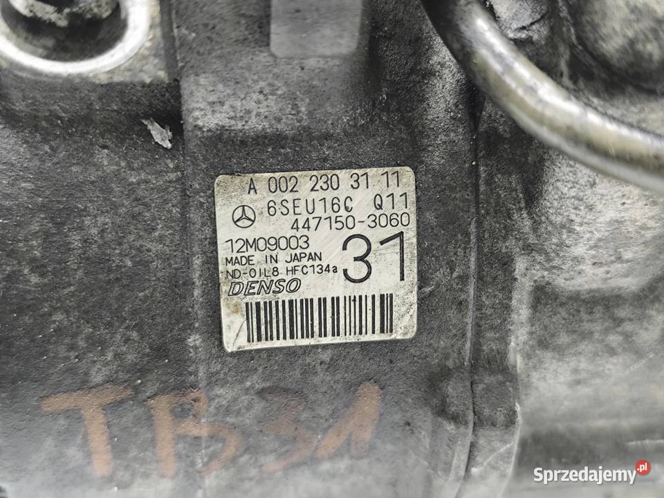 SPRĘZARKA KLIMATYZACJI MERCEDES EKLASA W212 22 Kompresory klimatyzacji