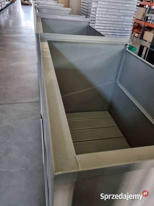 Pojemnik blaszany malowany gitterbox paleta Magazynowanie mazowieckie Siedlce