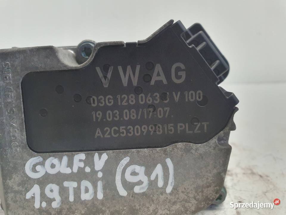 PRZEPUSTNICA VW Golf V 19 TDI Przepustnice Rudka
