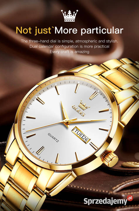 Klasyczny zegarek męski złoty bransoleta Gorzów Wielkopolski