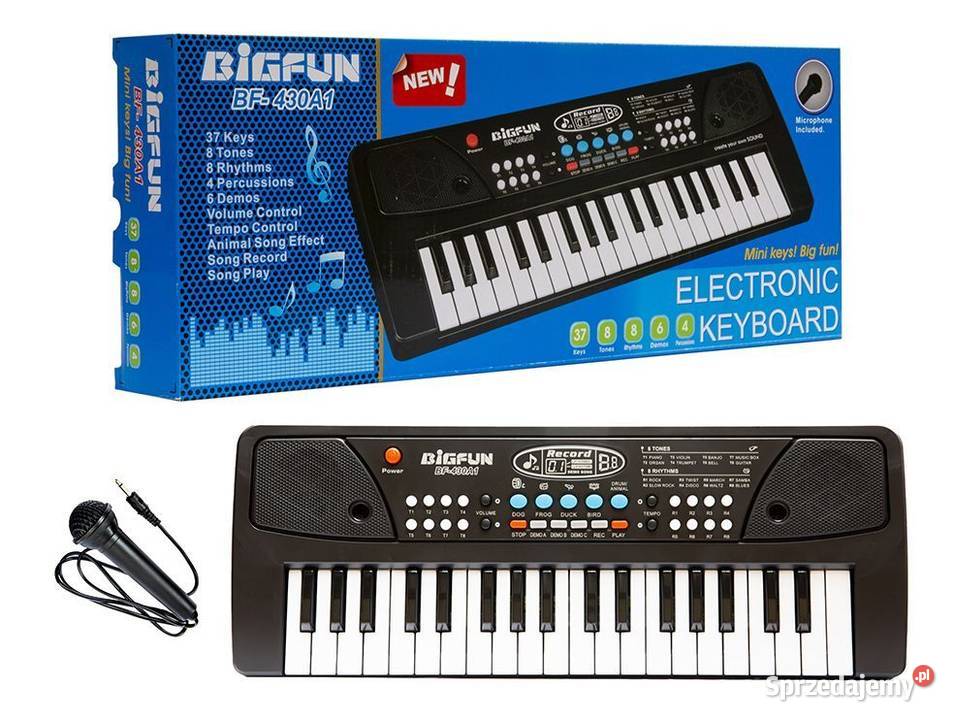 Organki pianinko keyboard z mikrofonem 37 Poznań