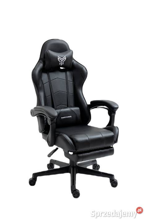 Fotel gamingowy z podnóżkiem CZARNY GHOST 17 małopolskie Skawina