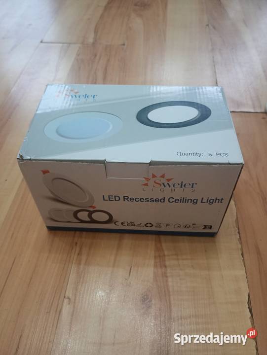 oprawa sufitowa LED podtynkowa 5x5W okrągła