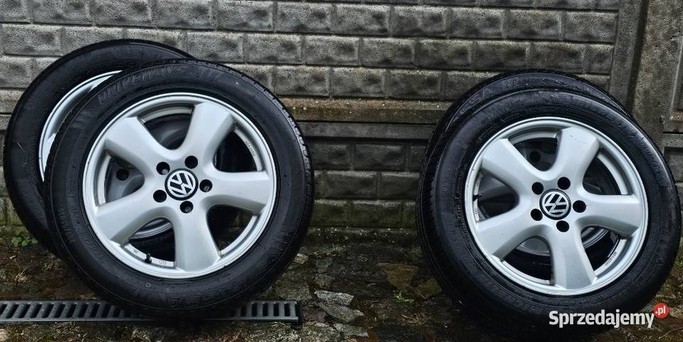 4x Alufelgi 5x112 Volkswagen Audi z oponami 205 zachodniopomorskie Dębno