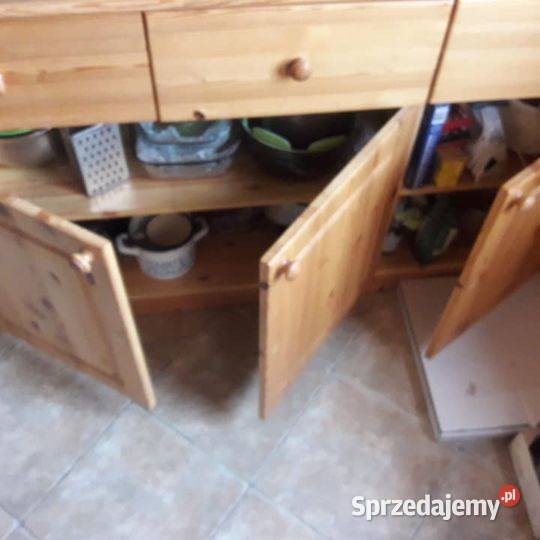 Zestaw mebli kuchennych z prawdziwego jasnego małopolskie Kraków