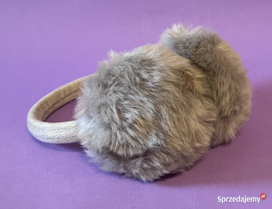 Szare futrzane nauszniki MOHITO Dla kobiet