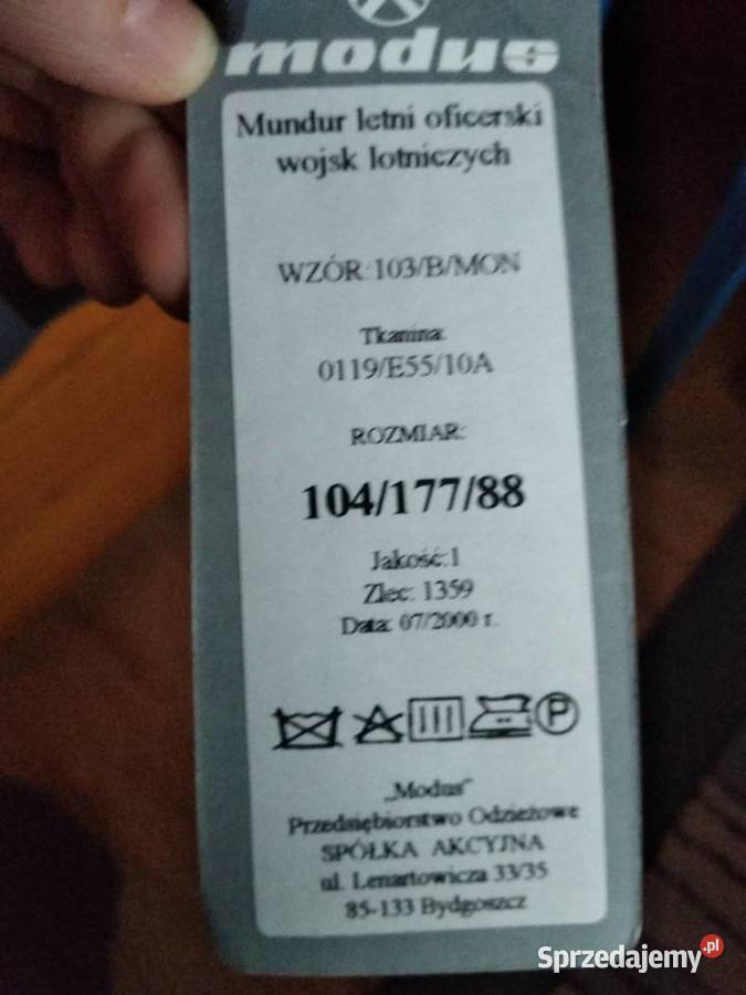 mundur letni oficerski wojsk lotniczych nowy Militaria