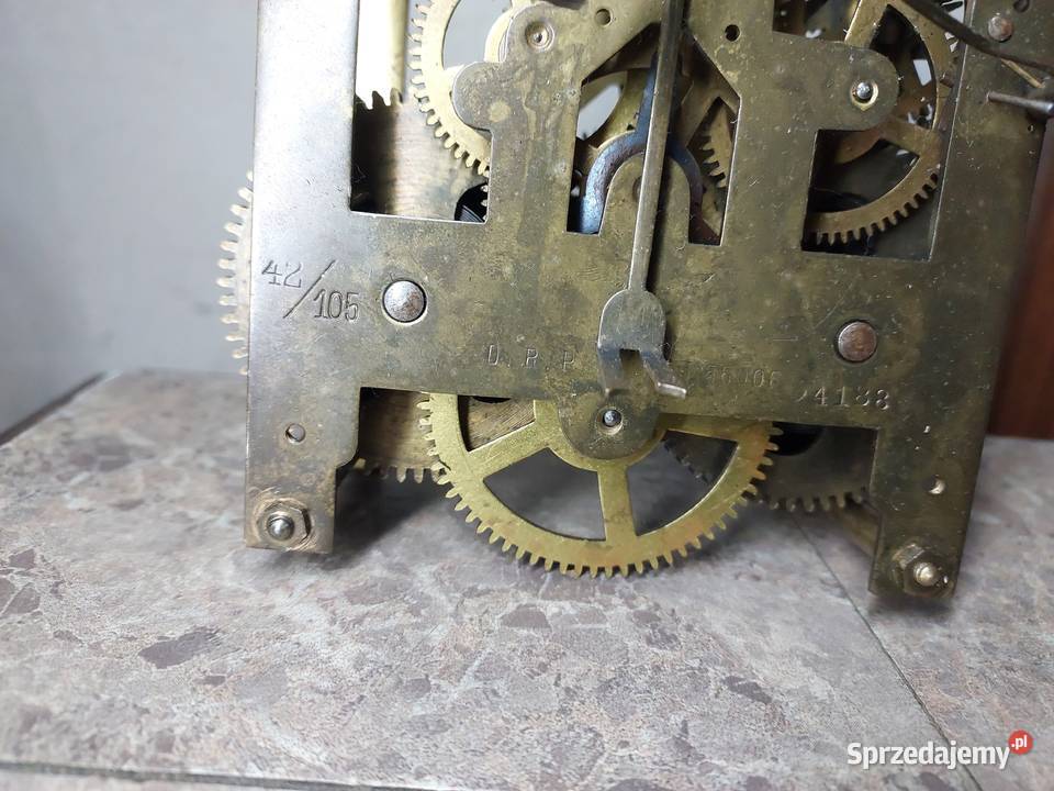 696 Mechanizm starego zegara ściennego FMS 55006 Antyki Tczew