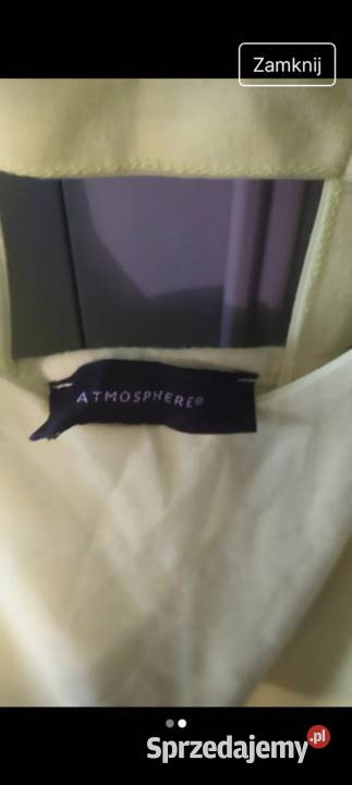 Boska nowa letnia seledynowa bluzka Atmopshere żółty/złoty Ostrów Wielkopolski