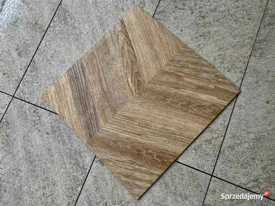 F Okazja Gres HERRINGBONE WOOD BROWN 598x598