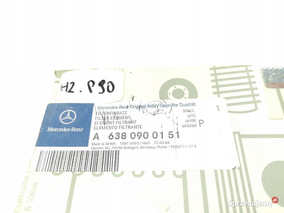 FILTR POWIETRZA MERCEDES VITO 20 23 ORYGINAŁ ASO