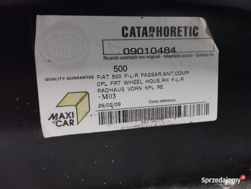 Części do fiat 500 FLR