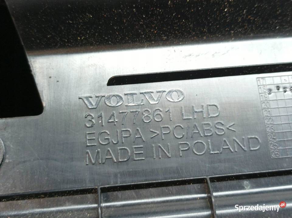 SCHOWEK PASAŻERA DESKI EU 31477861 Volvo V60 II osobowe