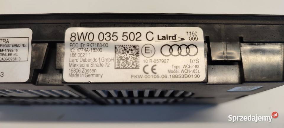 AUDI A4 B9 A5 8W ŁADOWARKA INDUKCYJNA 8W0035502C