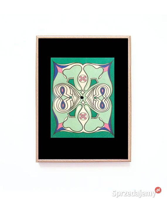 prl design Elżbieta Magner pocztówka dźwiękowa zielony Plakaty Warszawa