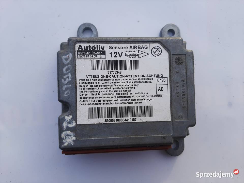 Sensor moduł poduszek Air Bag Fiat Doblo osobowe Ksawerów sprzedam