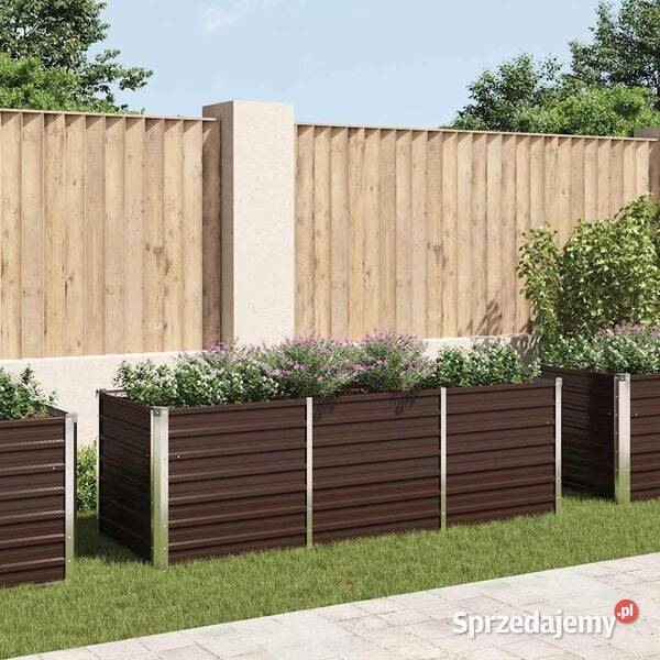 vidaXL Podwyższona donica brązowa 240x80x77 Warszawa