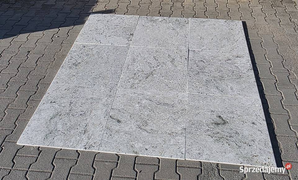 Płytki granitowe Colonial White antypoślizgowe Bielawa