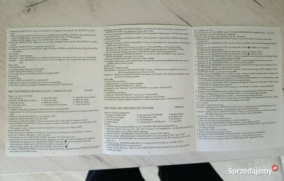 Przenośne radio z głośnikami Wieże i miniwieże