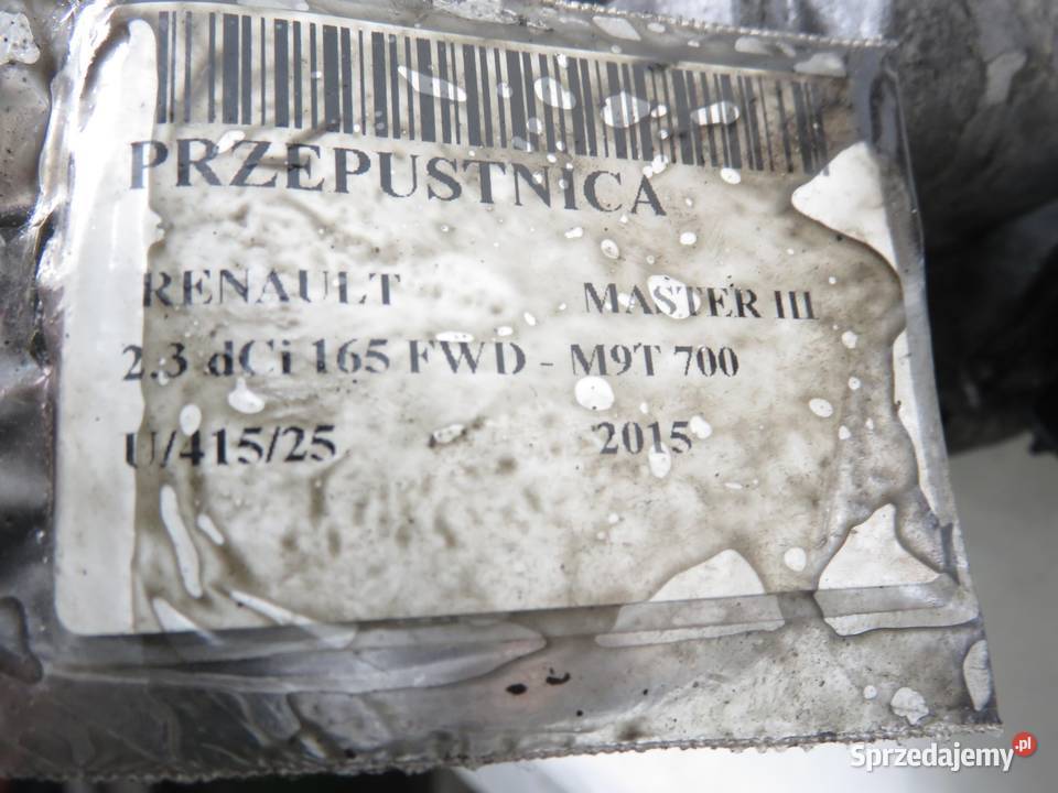 PRZEPUSTNICA RENAULT MASTER III 23 dCi161A01670R małopolskie