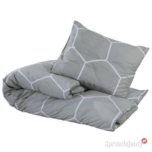 vidaXL Zestaw pościeli szary 155x220 Warszawa