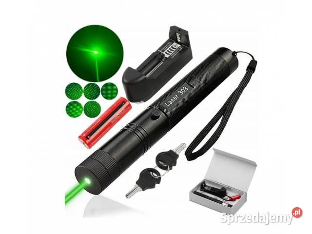 LASER MOCNY WSKAŹNIK LASEROWY POINTER ZIELONY Piotrowiec