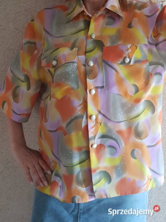 Vintage Retro Tina bluzka żakiet koszula krótki świętokrzyskie