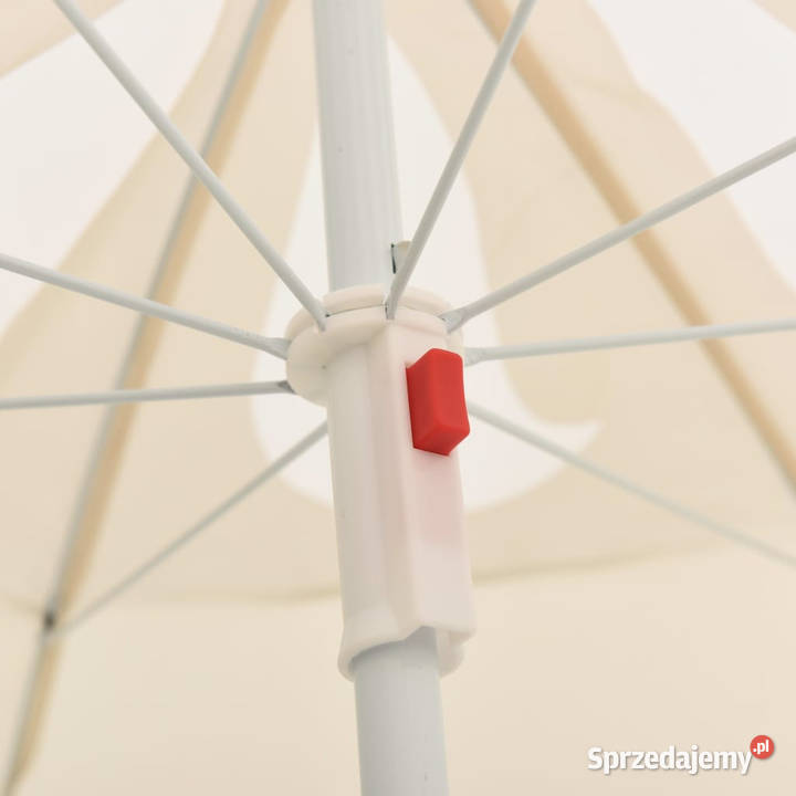 Parasol ogrodowy na stalowym słupku piaskowy 180 Parasole ogrodowe Warszawa
