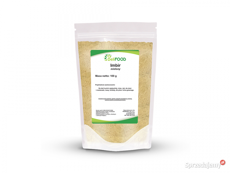 Imbir mielony 100g Brzozów