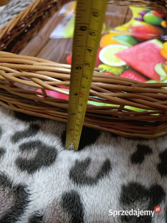 taca wiklinowa z uchwytami na płycie Tace i stoliki wielkopolskie sprzedam