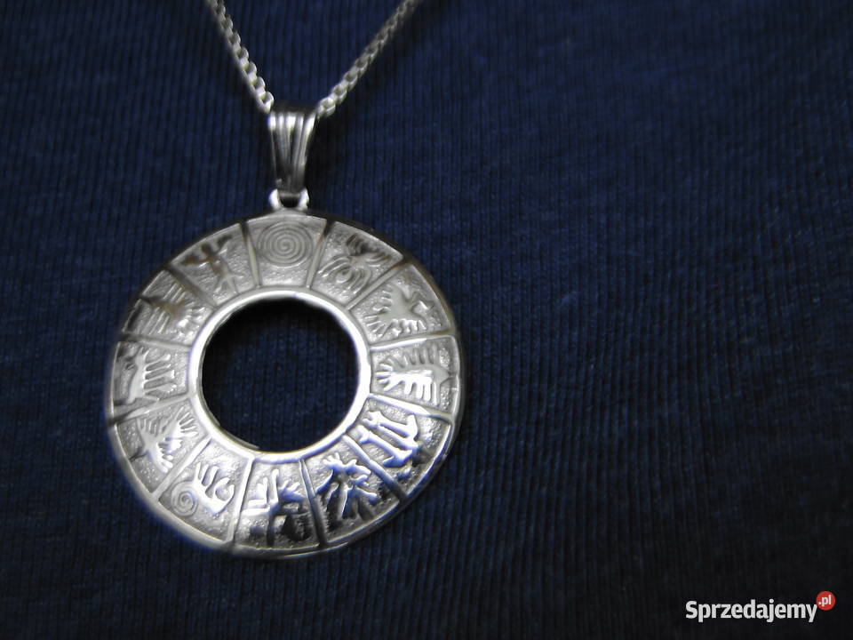 Nietuzinkowy Zodiak naszyjnik srebro 925 Uniseks Warszawa