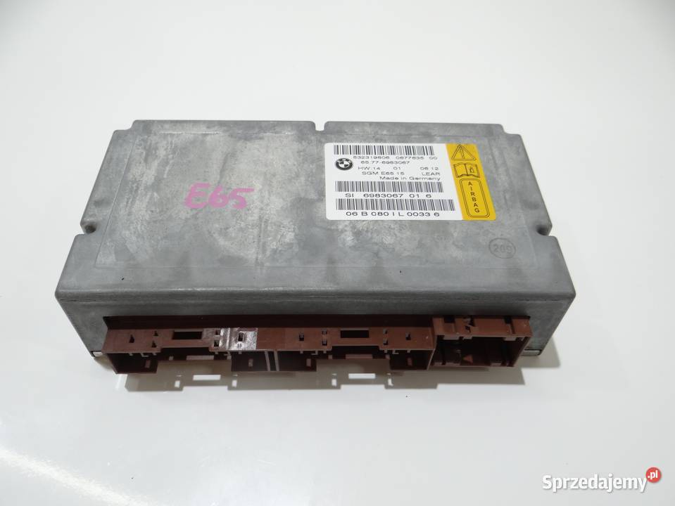 MODUŁ PODUSZEK POWIETRZNYCH BMW E65 6983067 lubelskie Strzyżewice