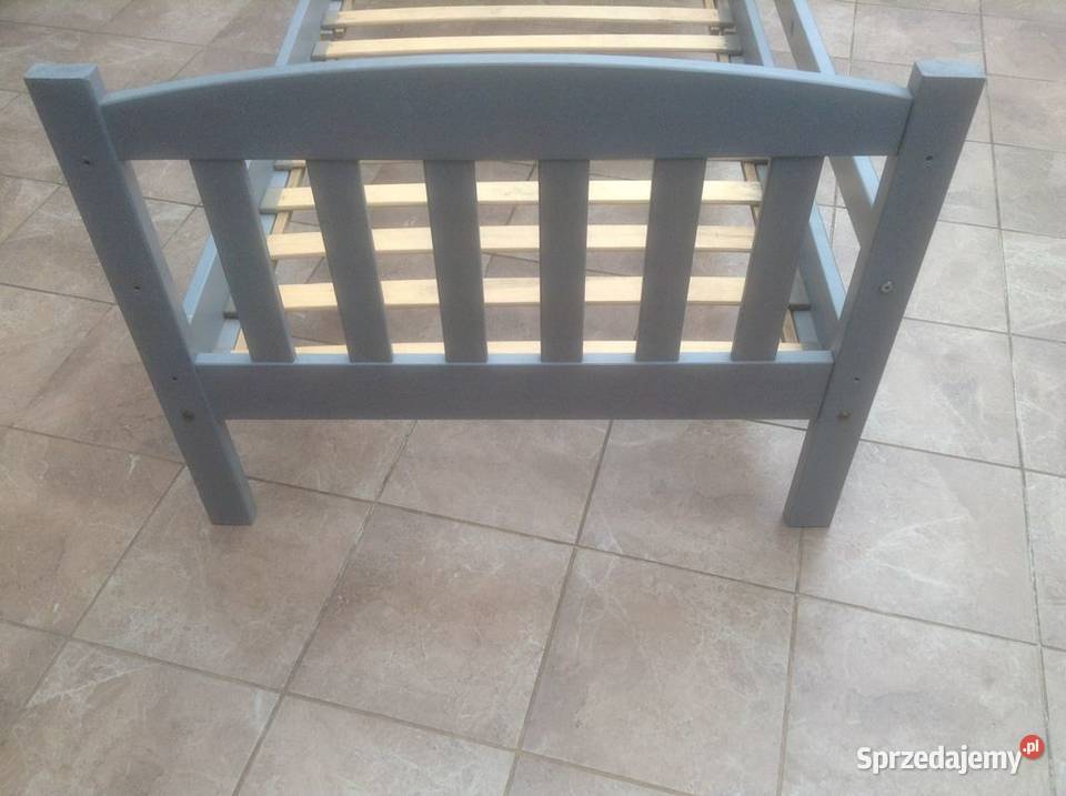 Łózko drewniane 80 x190 ze stelażem bez materaca