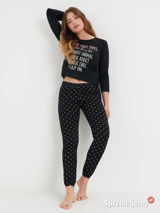 czarna piżama Sinsay Olkusz
