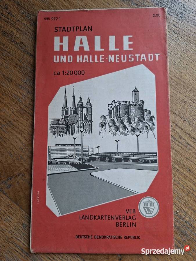 Stadtplan Halle und Halle Neustadt 120 000 Kraków sprzedam