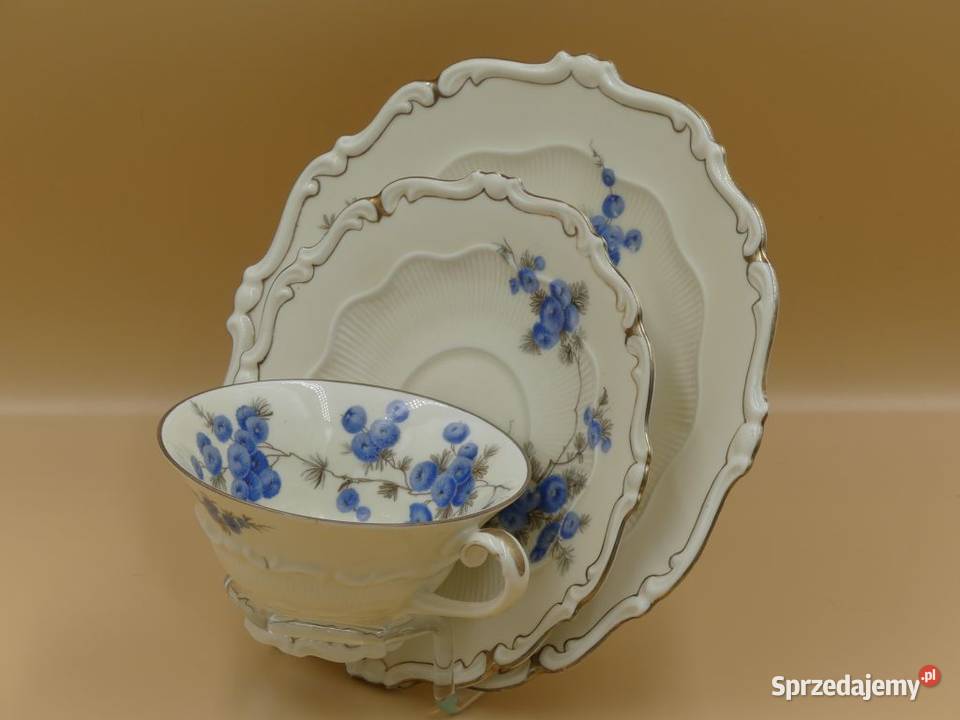 Komplet śniadaniowy Sorau niebieskie Mimose sprzedam