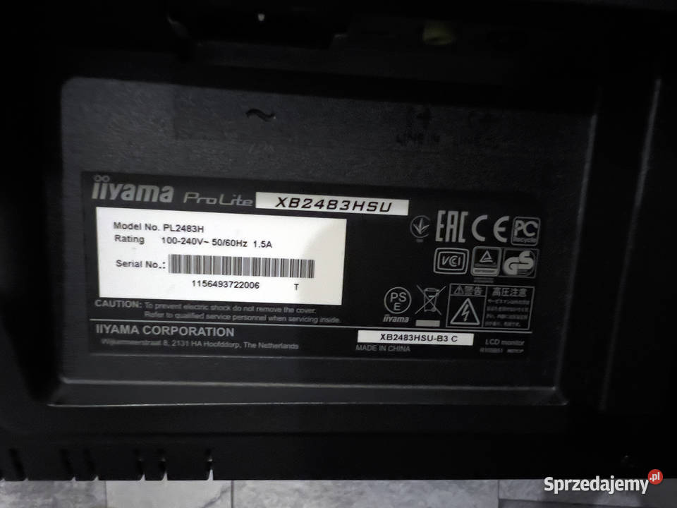 OKAZJA Monitor iiyama ProLite XB2483HSUB3 24 169 pivot Elektronika wielkopolskie Kalisz