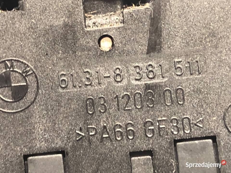 PRZEŁĄCZNIK SZYB BMW E46 8381511 9905 Kombi Mechanizmy opuszczania szyb sprzedam