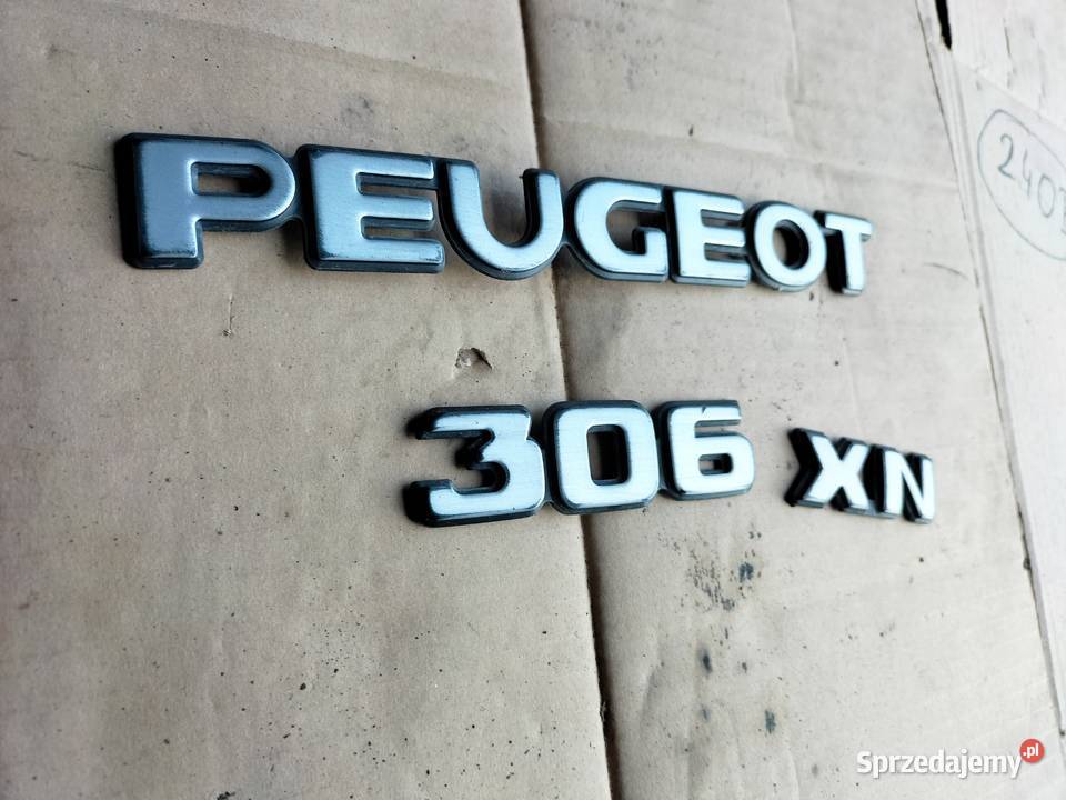 PEUGEOT 306 XN NAPIS ZNACZEK EMBLEMAT