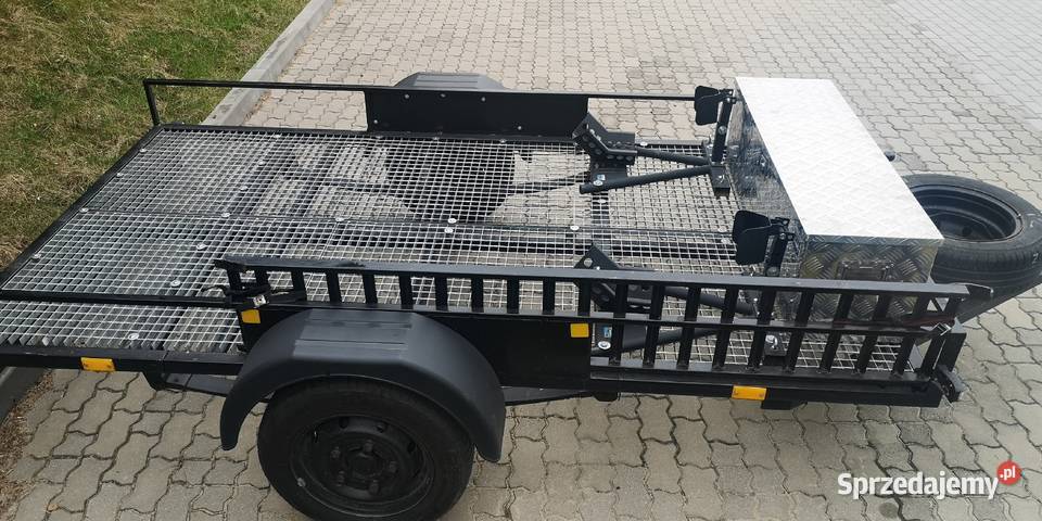 Przyczepka motocyklowa wynajem lawety mazowieckie Nowy Dwór Mazowiecki