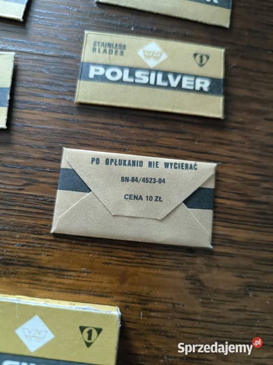 Ostrza mszynki do golenia z okresu PRL dwa Antyki łódzkie Radomsko