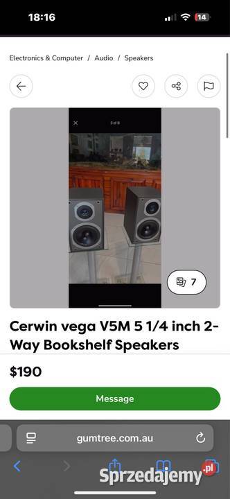 Monitory Cerwin Vega V5M Choszczno