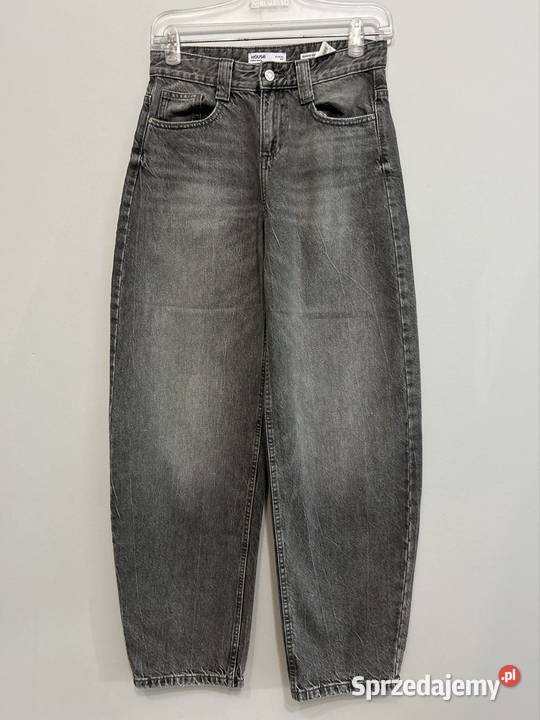 Spodnie baggy barel XS szerokie jeansy Wyszków