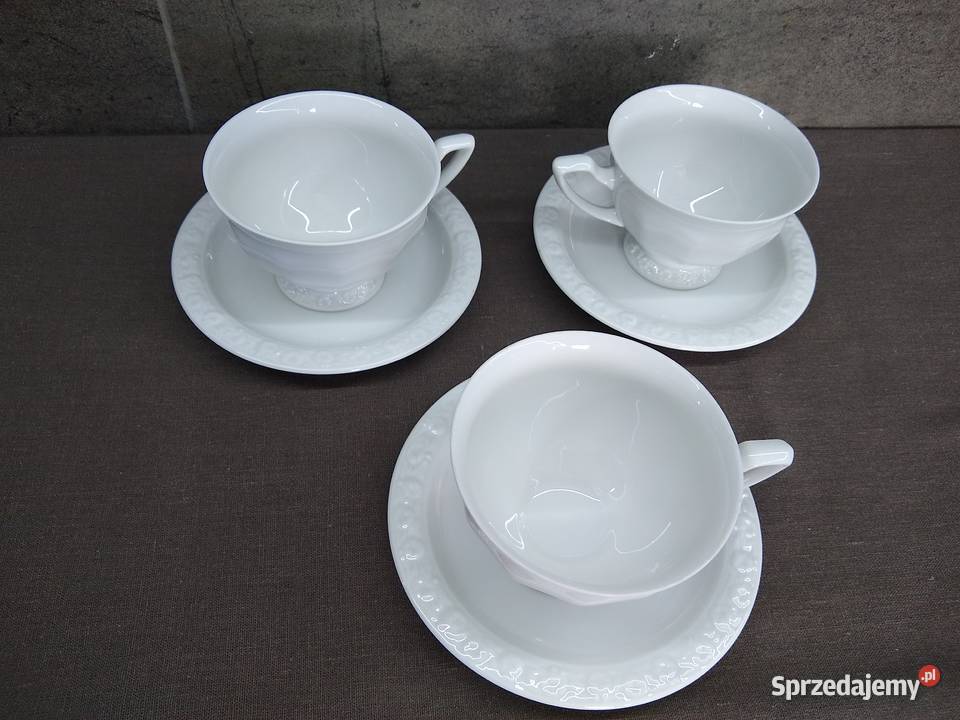 Filiżanka spodek Rosenthal Biała Maria Classic Kalisz