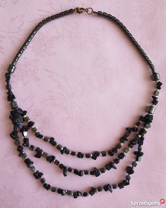 Potrójny naszyjnik z hematytu małopolskie Kraków