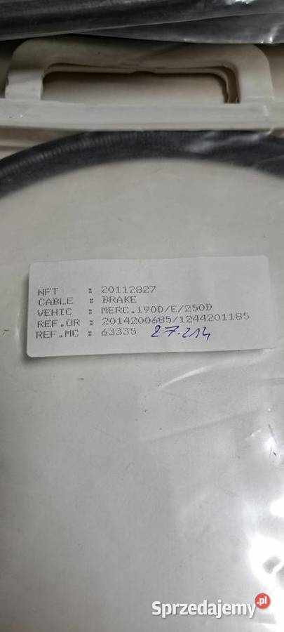 Linka hamulca ręcznego tył MERCEDES W124 W201 Luzino