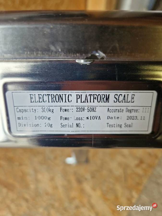 WAGA ELEKTRONICZNA PLATFORMOWA DO 300 4050 Głogowa sprzedam