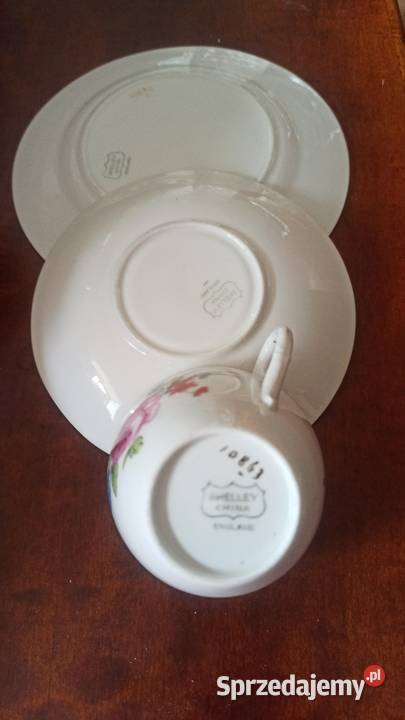 Filiżanka z talerzykiem deserowym SHELLEY Gdańsk