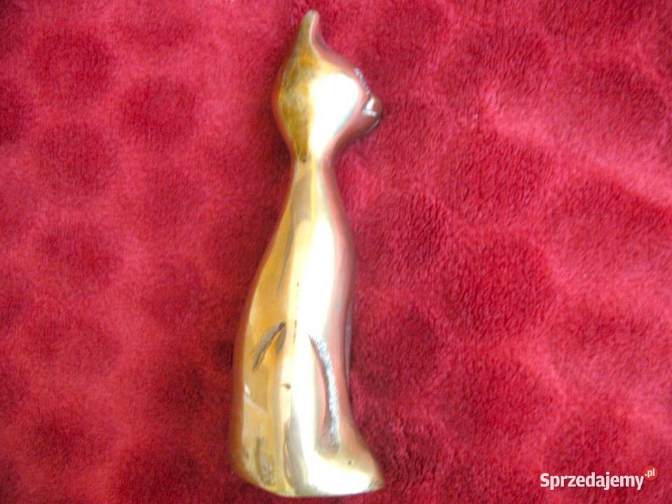 Kot smukły kotek z mosiądzu 15 x 55 x 5 mazowieckie Siedlce